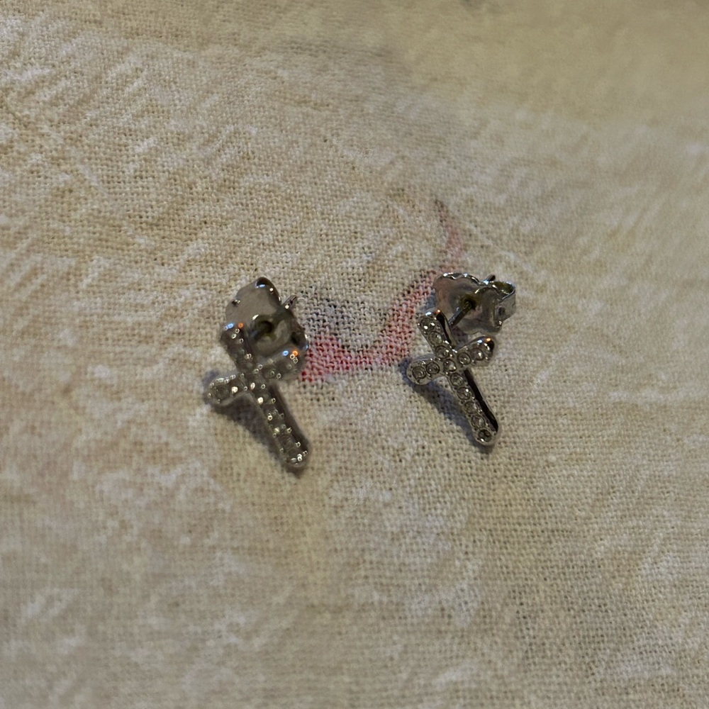 Nadri Cross Stud Earrings